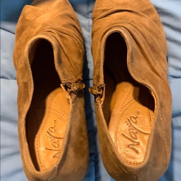 NAYA ANA OPEN TOE BOOTIE CARAMEL 9 NWOT - Picture 3 of 9